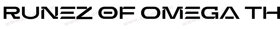 Runez of Omega Three字体转换